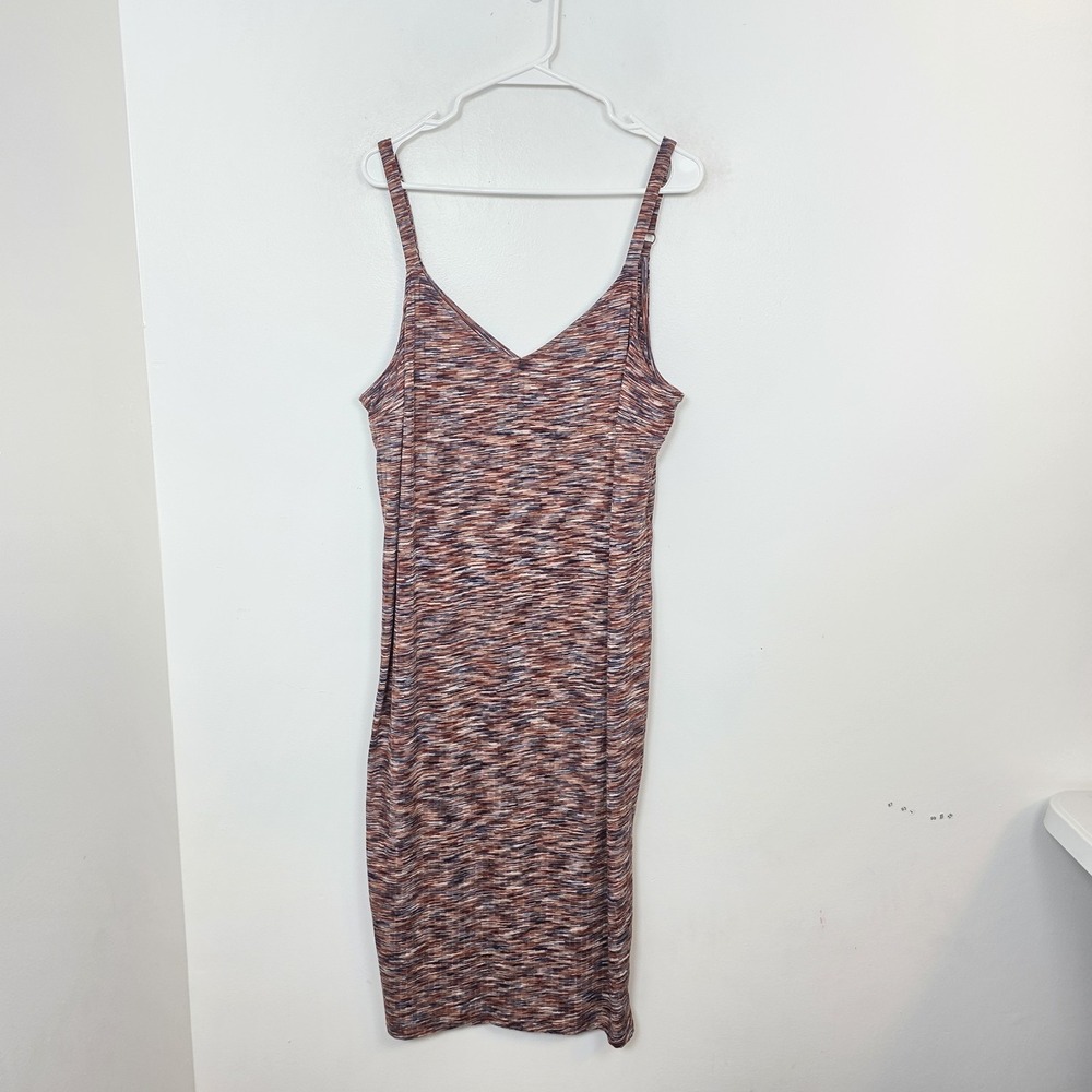 TORRID Multicolor Knit Lightweight Spacedye Casual Tank Midi‎ Dress Size 3X - Picture 3 of 11